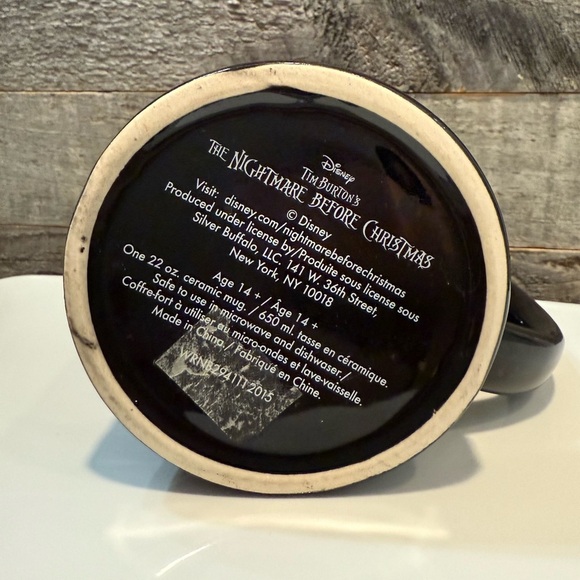 Disney Tim Burton Nightmare Before XMas Jack Skellington Coffee Tea 22oz Mug New - Picture 3 of 4